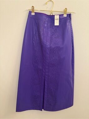 Anthropology leather skirt